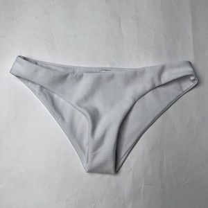 NWOT Shein Bikini Bottoms White Ribbed Small